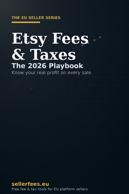 Cover of the free ebook Etsy Fees & Taxes for EU Sellers
